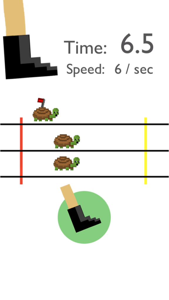 A turtle race action run david zobrist