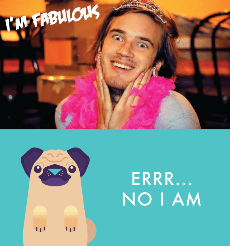 pewdiepie  pewdiepug