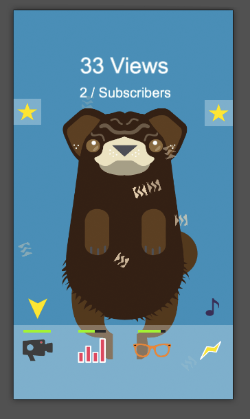 Working on PewDiePug Edgar