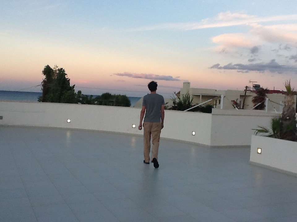 David Zobrist walking towards heaven