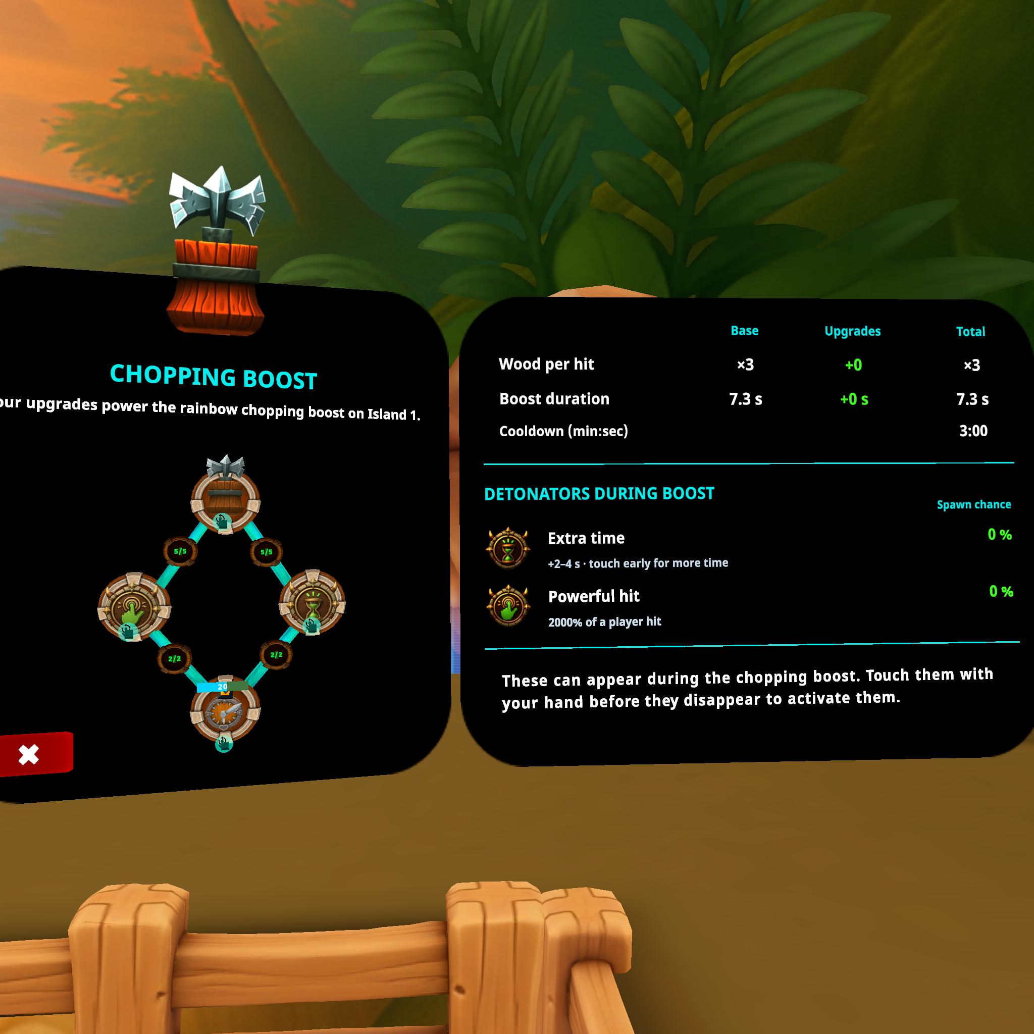 Mini skill tree and upgrade overview in Orcs Hands ON!