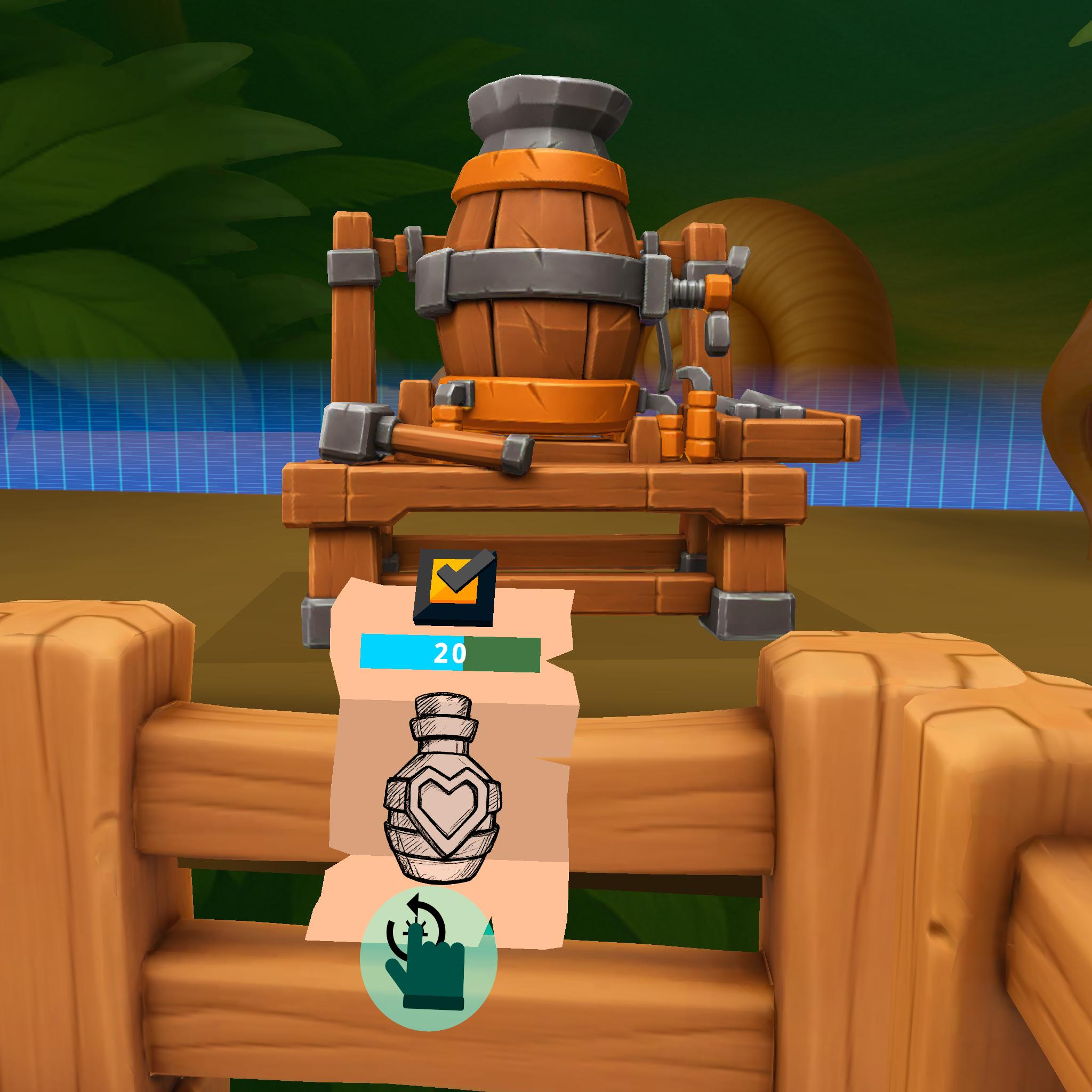 Potion carrying capacity upgrade station in Orcs Hands ON!
